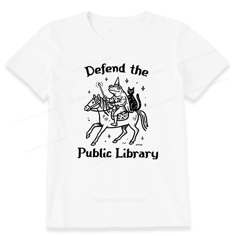 Pagewings Defend the Public Library Unisex Classic T-shirt