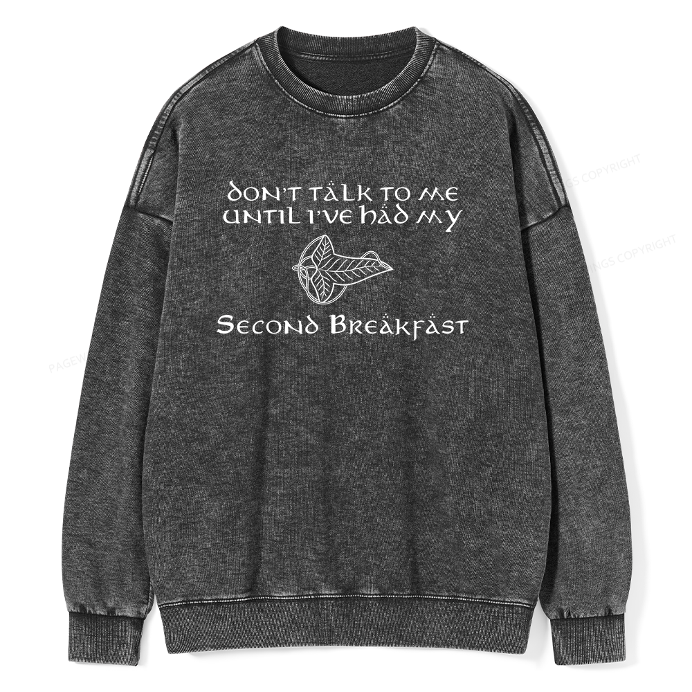 Pagewings Don't Talk To Me Unisex Washed Sweatshirt