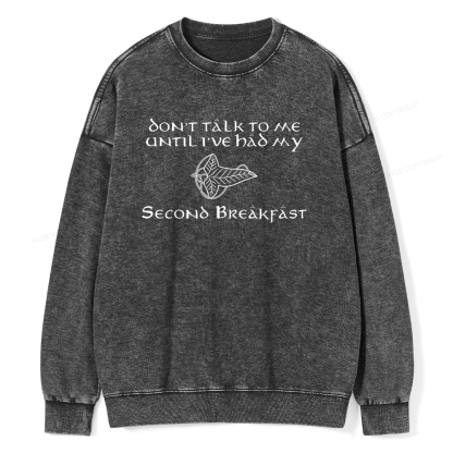 Pagewings Don't Talk To Me Unisex Washed Sweatshirt