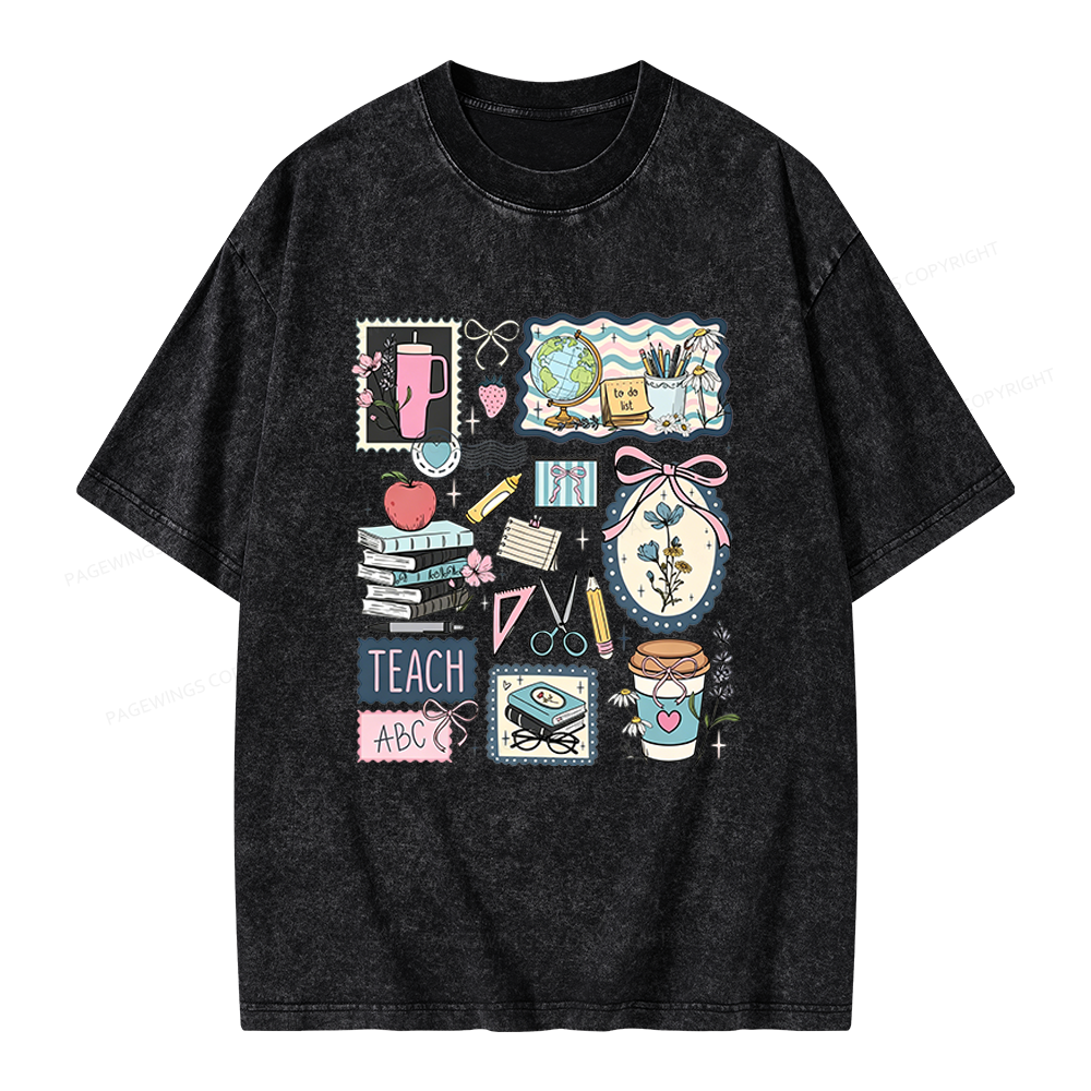 Pagewings Librarian Unisex Washed T-shirt