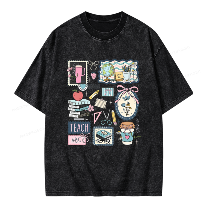 Pagewings Librarian Unisex Washed T-shirt