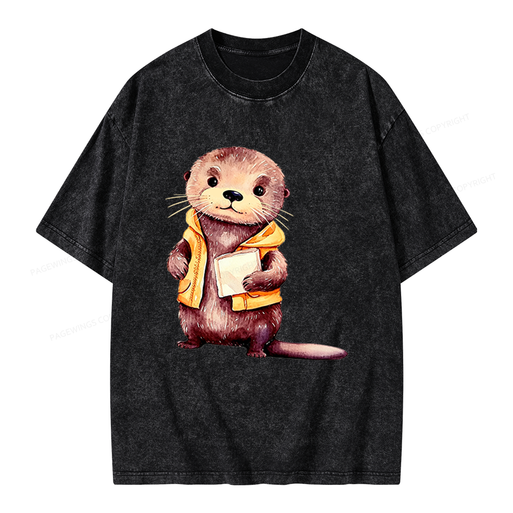 Pagewings Fantasy Books Lover Unisex Washed T-shirt