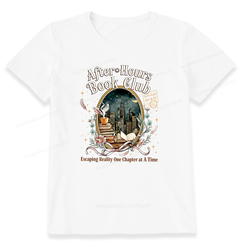 Pagewings After‑Hours Book Club Unisex Classic T-shirt