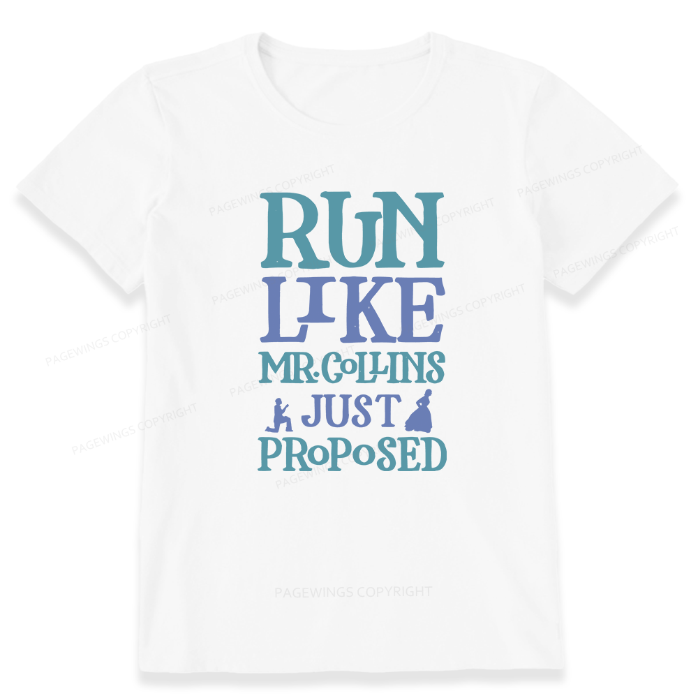 Pagewings Run Like Mr. Collins Unisex Classic T-shirt
