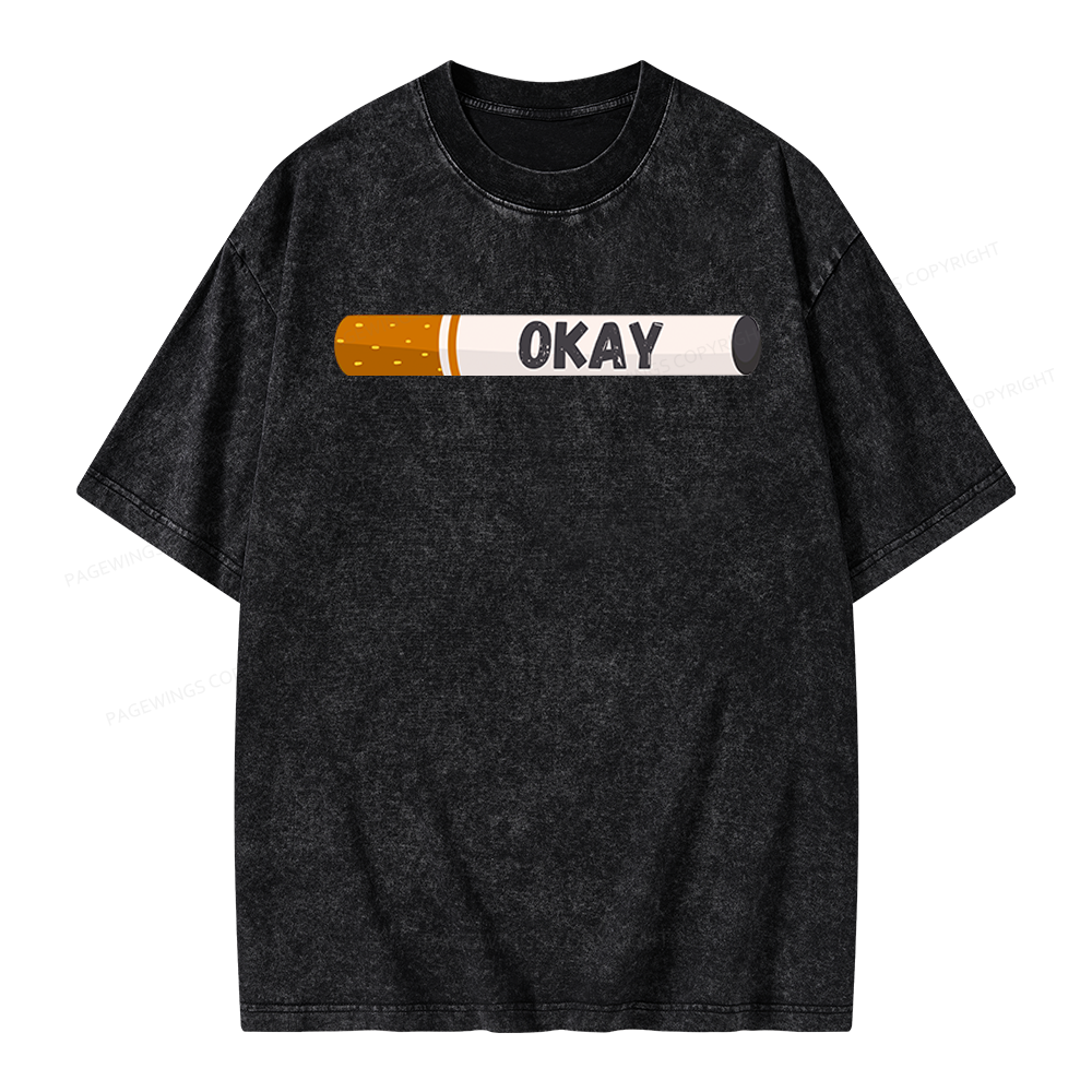 Pagewings Okay Unisex Washed T-shirt