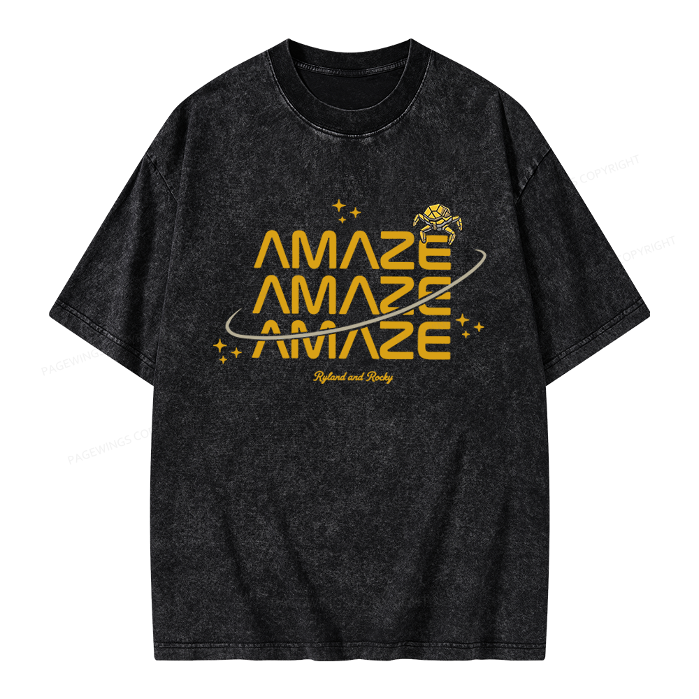 Pagewings Sci-Fi Book Lover Unisex Washed T-shirt