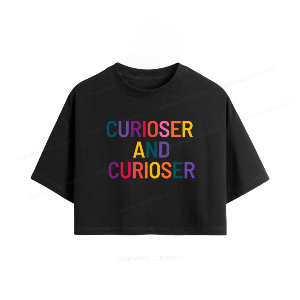 Pagewings Curioser Women Crop Tops