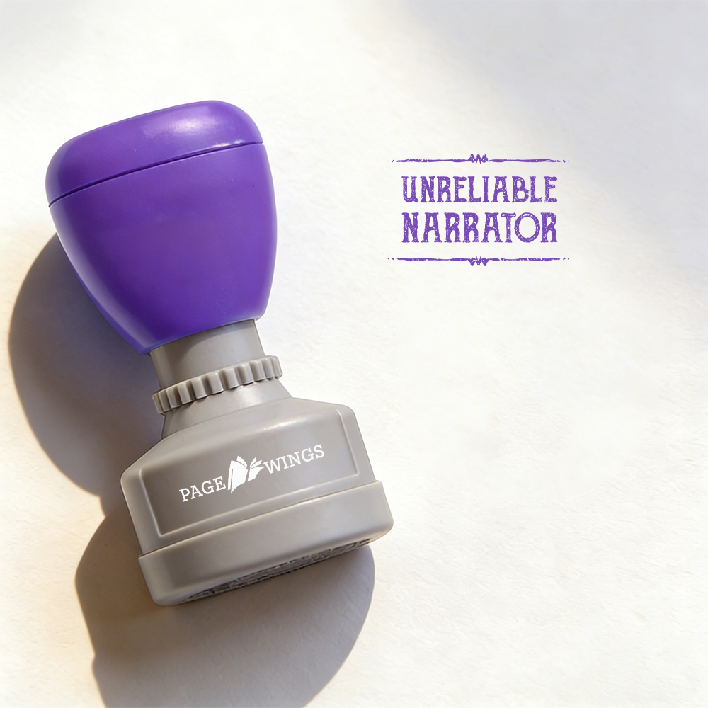 Pagewings Unreliable Narrator Stamp
