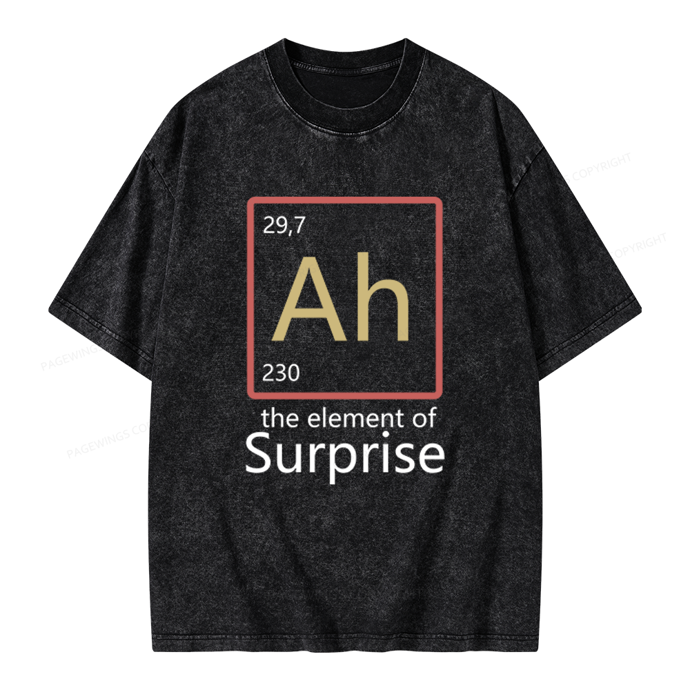 Pagewings The Element of Surprise Unisex Washed T-shirt