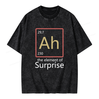 Pagewings The Element of Surprise Unisex Washed T-shirt