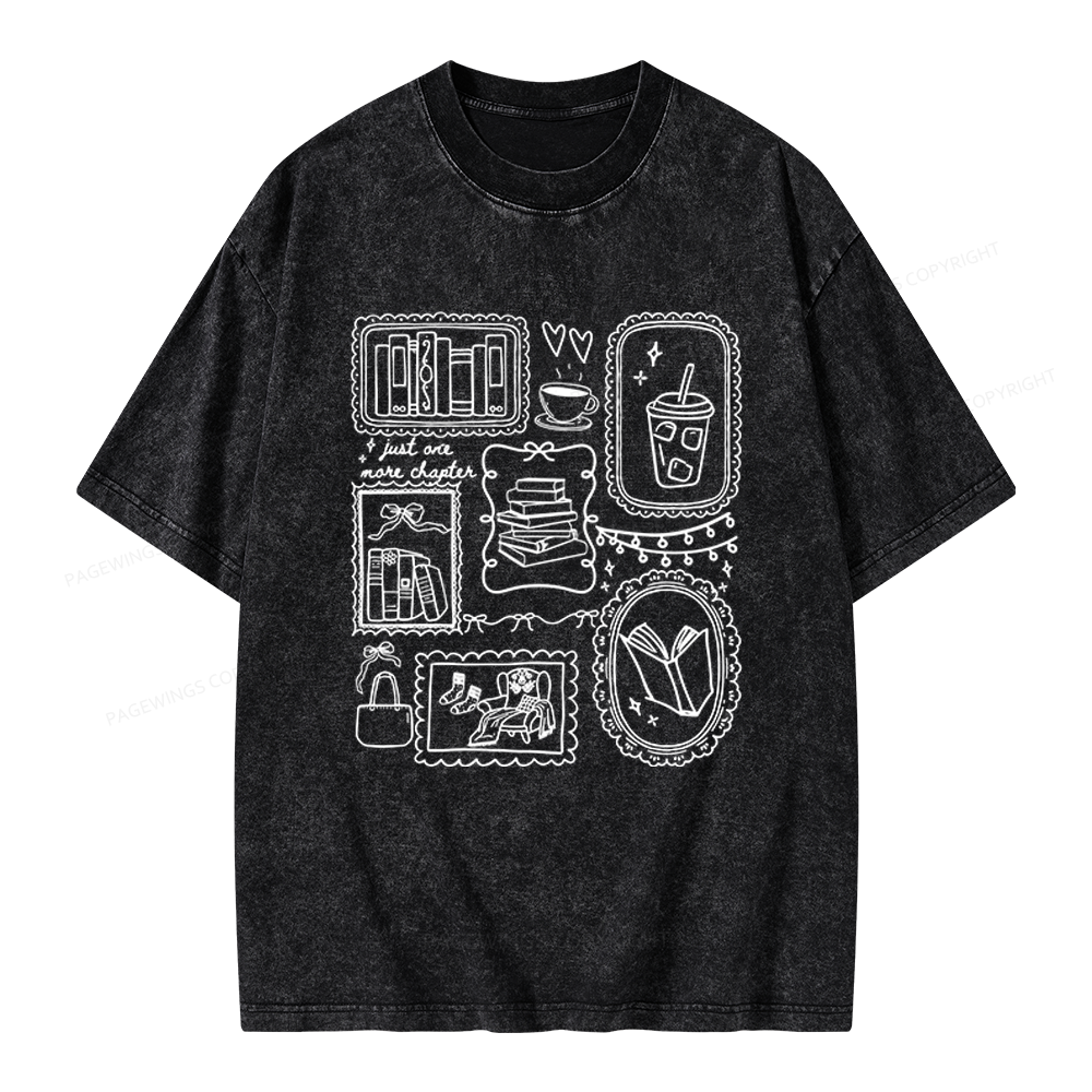 Pagewings Book Lover Unisex Washed T-shirt