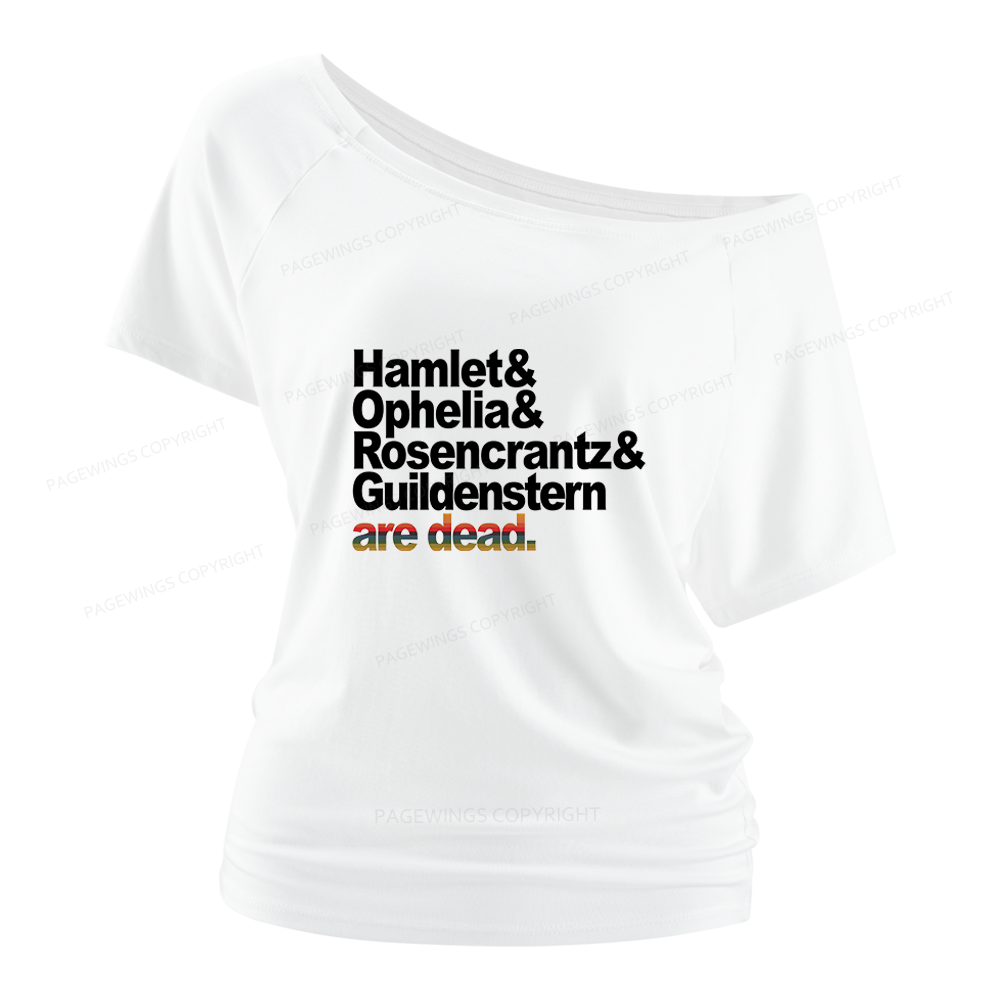 Pagewings Drama lovers Women Off Shoulder T-shirts