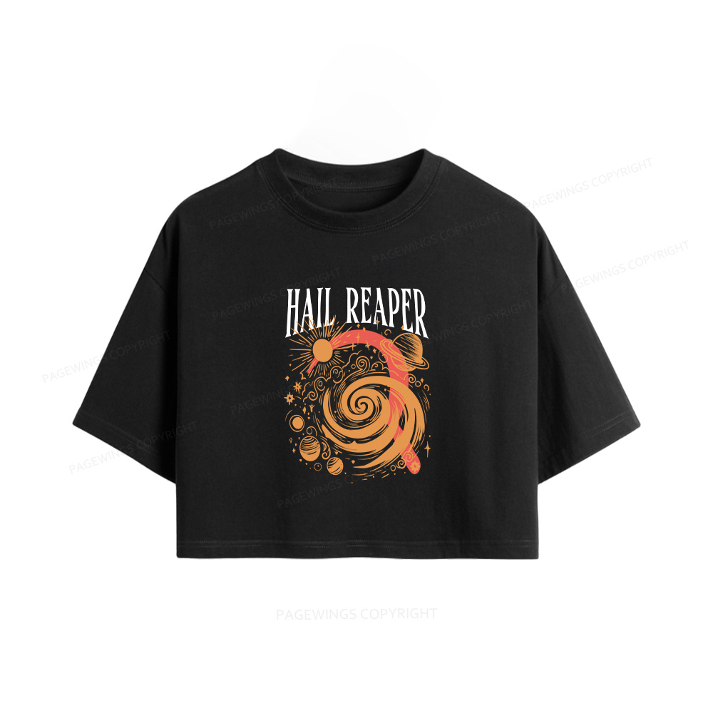 Pagewings Sci‑Fi Nerd Women Crop Tops