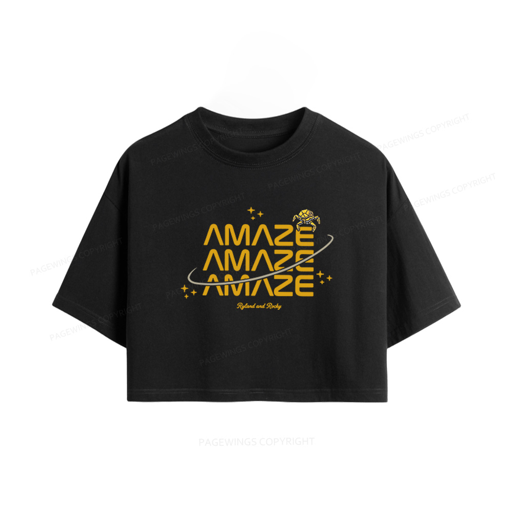 Pagewings Sci-Fi Book Lover Women Crop Tops
