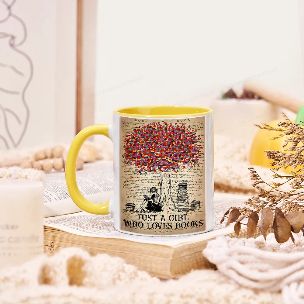 Pagewings Just A Girl Who Loves Books Mug