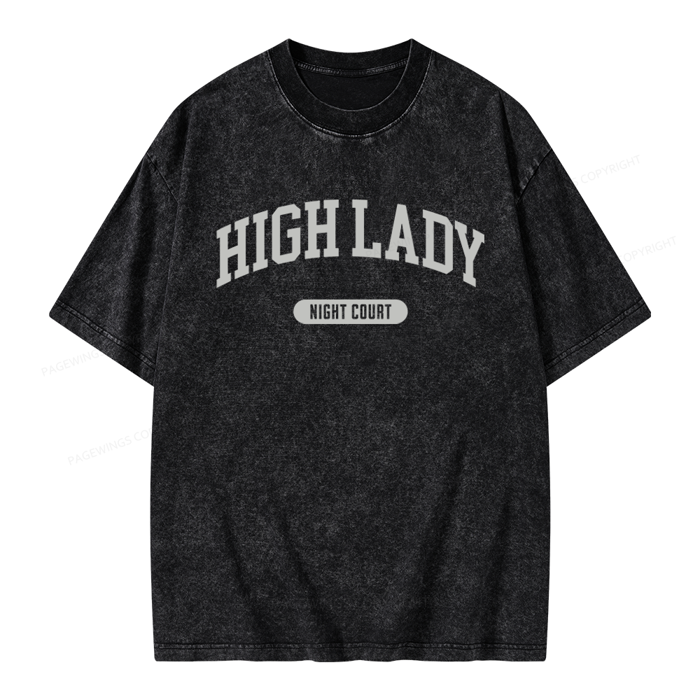 Pagewings Fantasy Books Lover Unisex Washed T-shirt