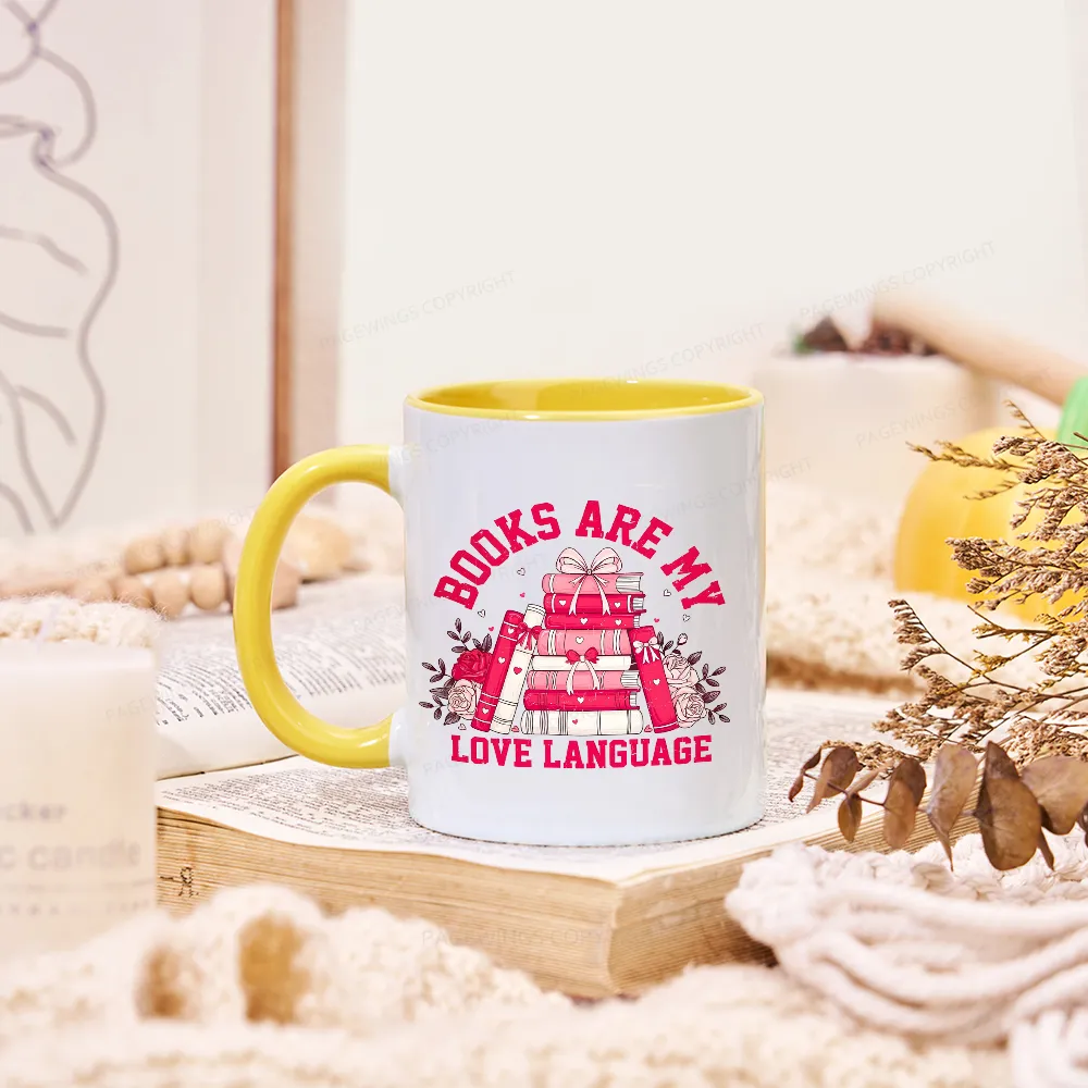 Pagewings Books Are My Love Language Mug