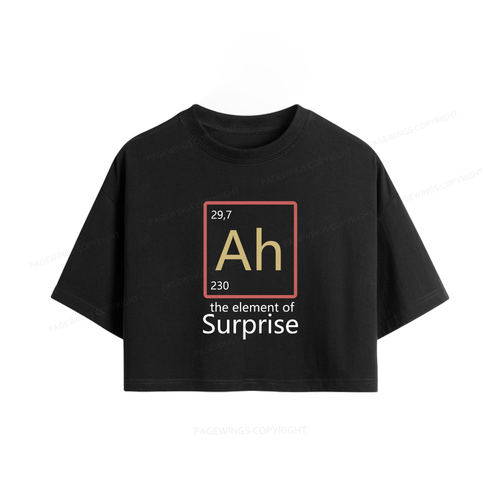 Pagewings The Element of Surprise Women Crop Tops