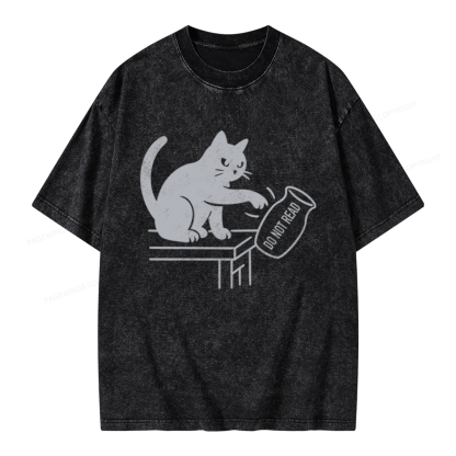 Pagewings Do Not Read Unisex Washed T-shirt
