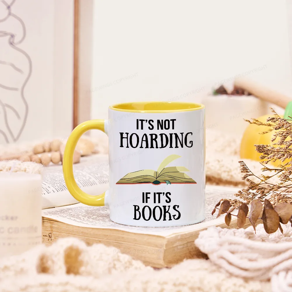 Pagewings It's Not Hoarding If It's Books Mug