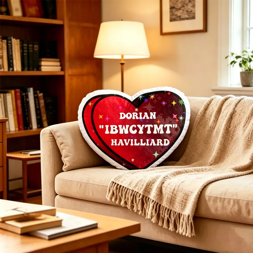Pagewings I’ll Bleed Whatever Color You Tell Me To Shaped Throw Pillow