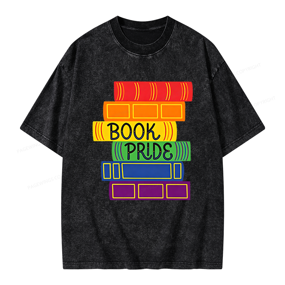 Pagewings Book Pride Unisex Washed T-shirt
