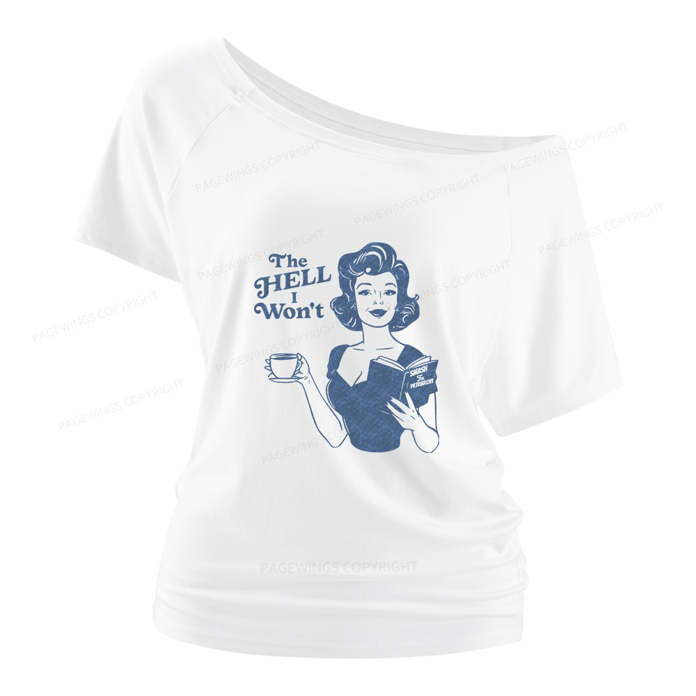 Pagewings Retro Women's Rights Women Off Shoulder T-shirts
