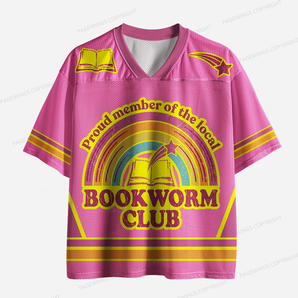 Pagewings Bookworm Club Unisex Mesh Jersey