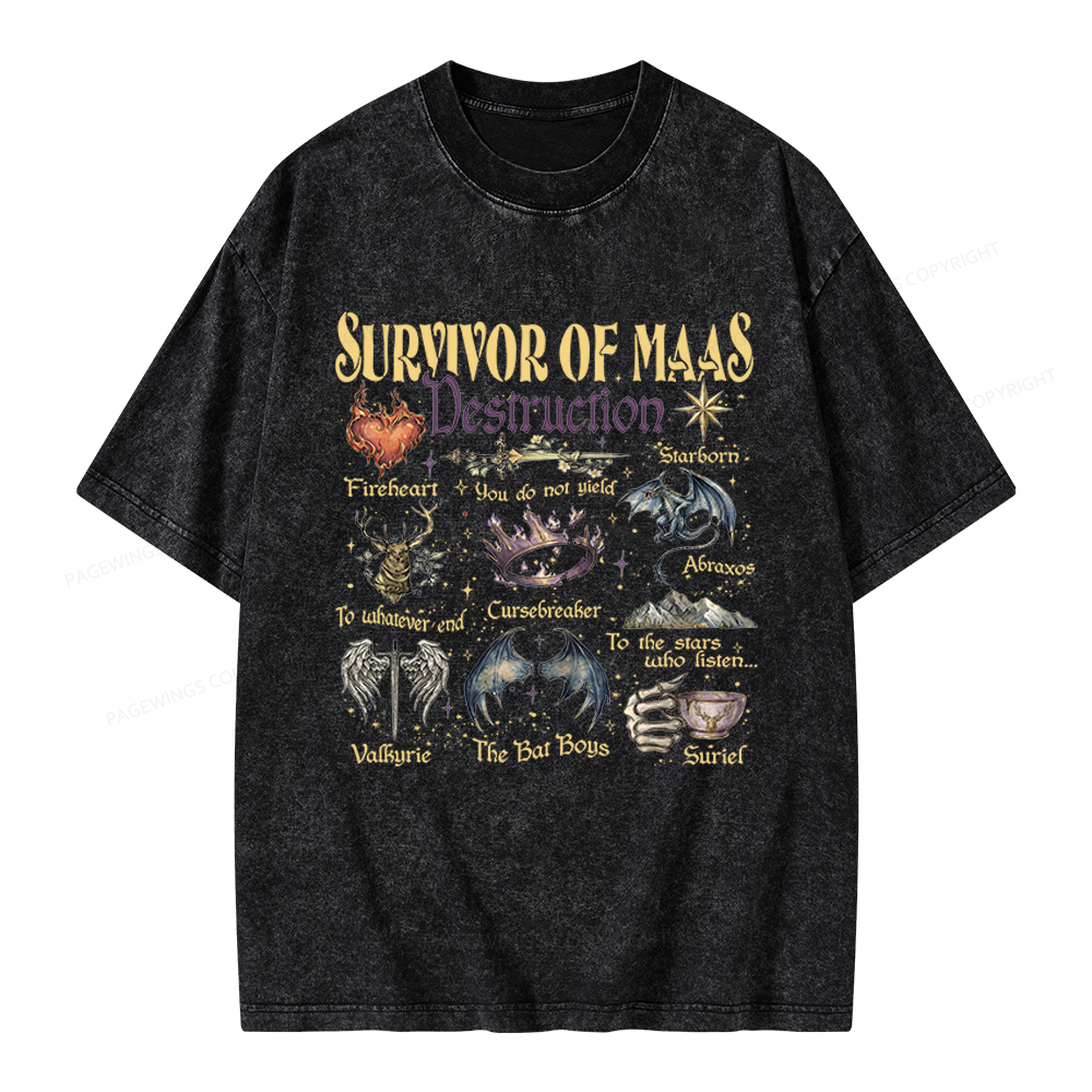 Pagewings Darkness Claim Us Unisex Washed T-shirt