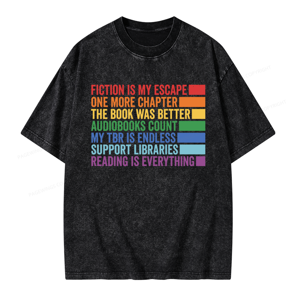 Pagewings One More Chapter Unisex Washed T-shirt