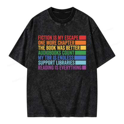 Pagewings One More Chapter Unisex Washed T-shirt