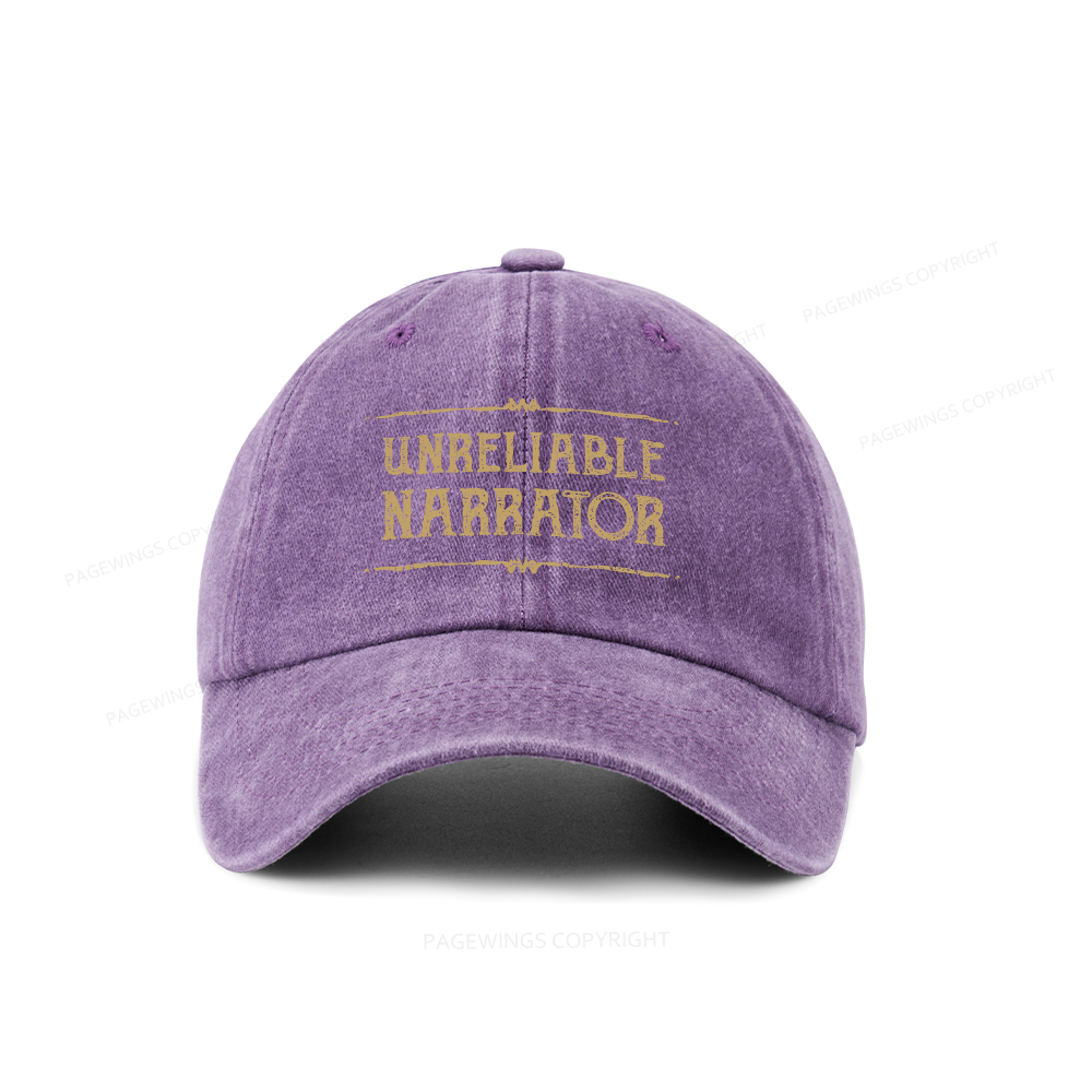 Pagewings Unreliable Narrator Washed Cap