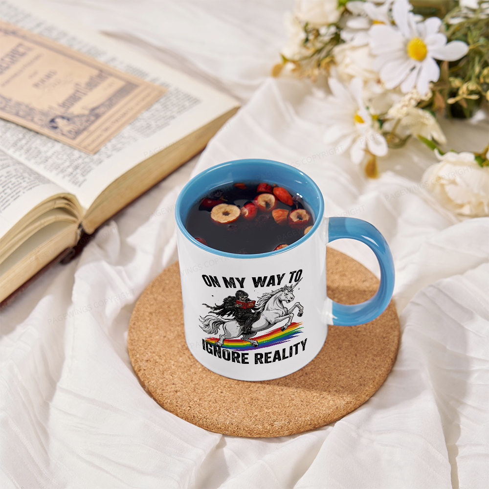 Pagewings On My Way To Ignore Reality Mug