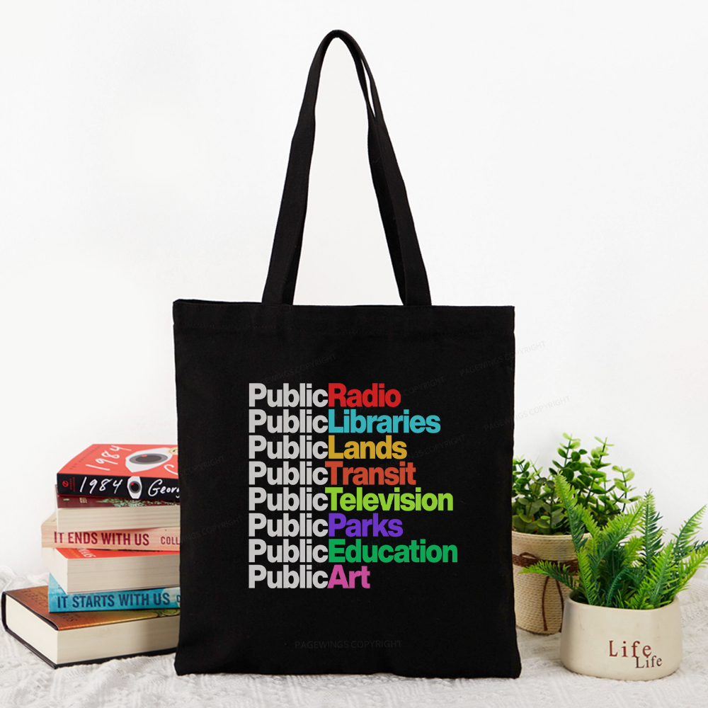 Pagewings Public Libraries Tote Bag