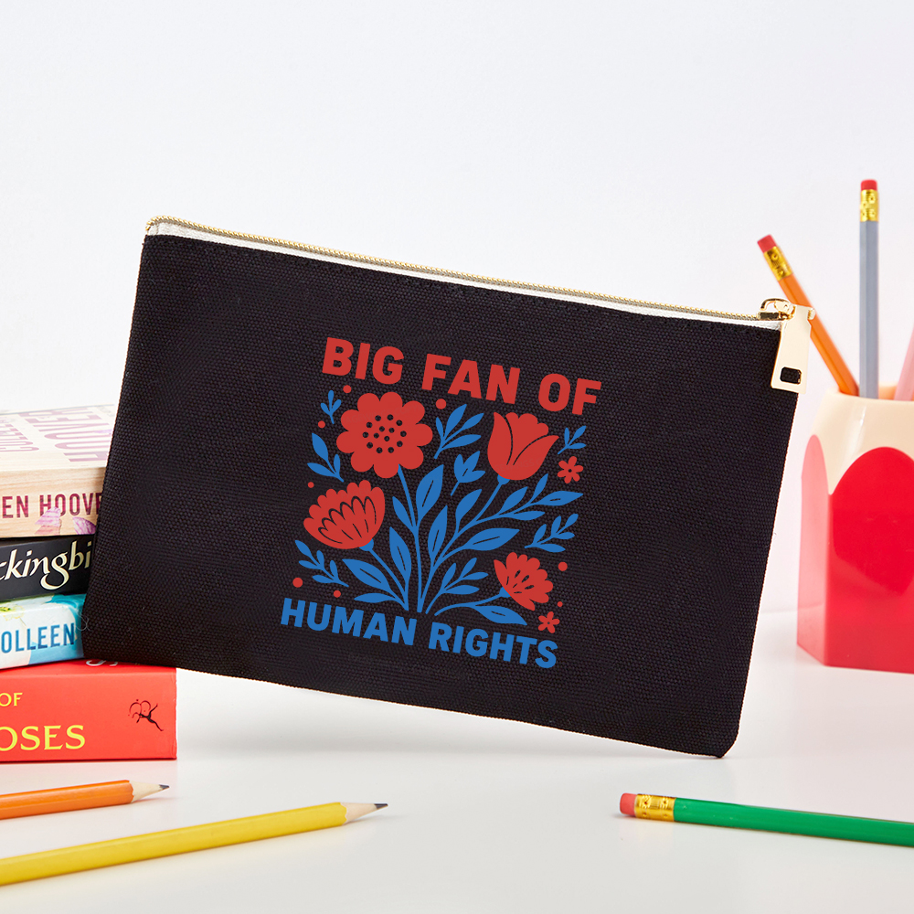 Pagewings Big Fan Of Human Rights Pouch