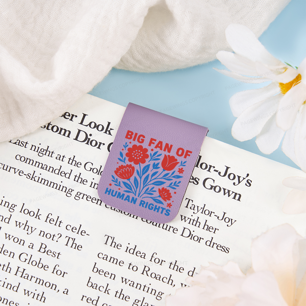Pagewings Big Fan Of Human Rights  Magnetic Bookmark