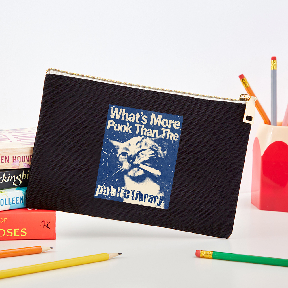 Pagewings What's More Punk Than The Public Library Pouch