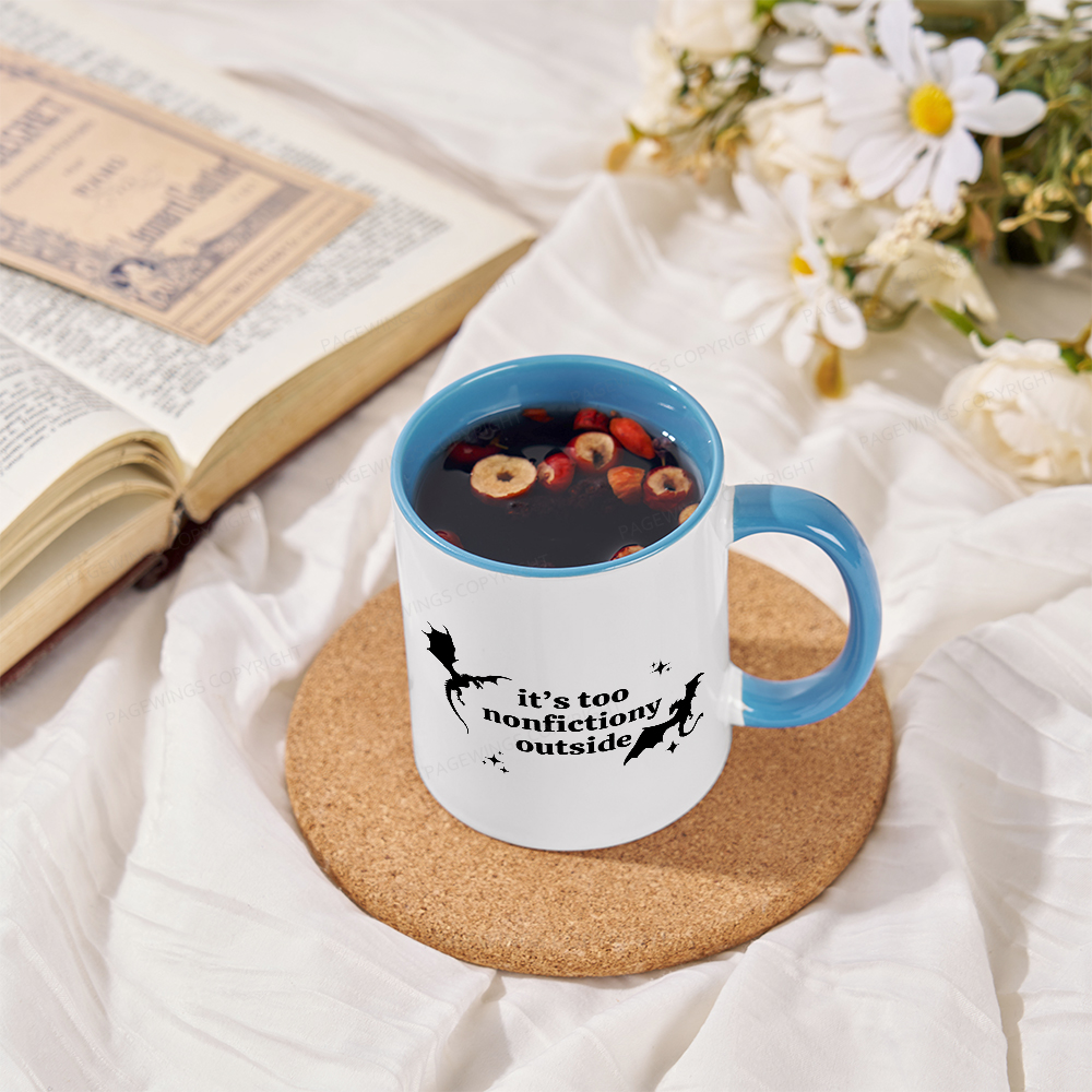 Pagewings Pagewings It’s Too Nonfictiony Outside Mug
