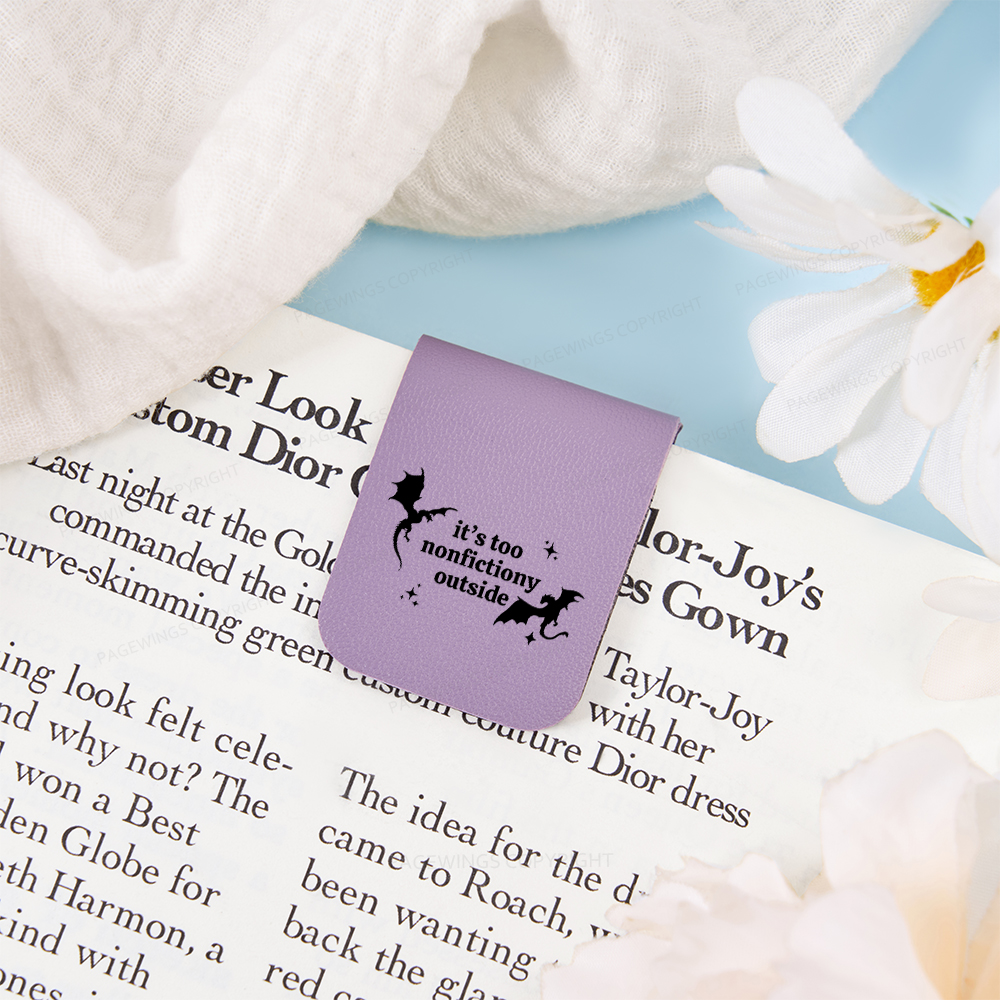 Pagewings It’s Too Nonfictiony Outside Magnetic Bookmark