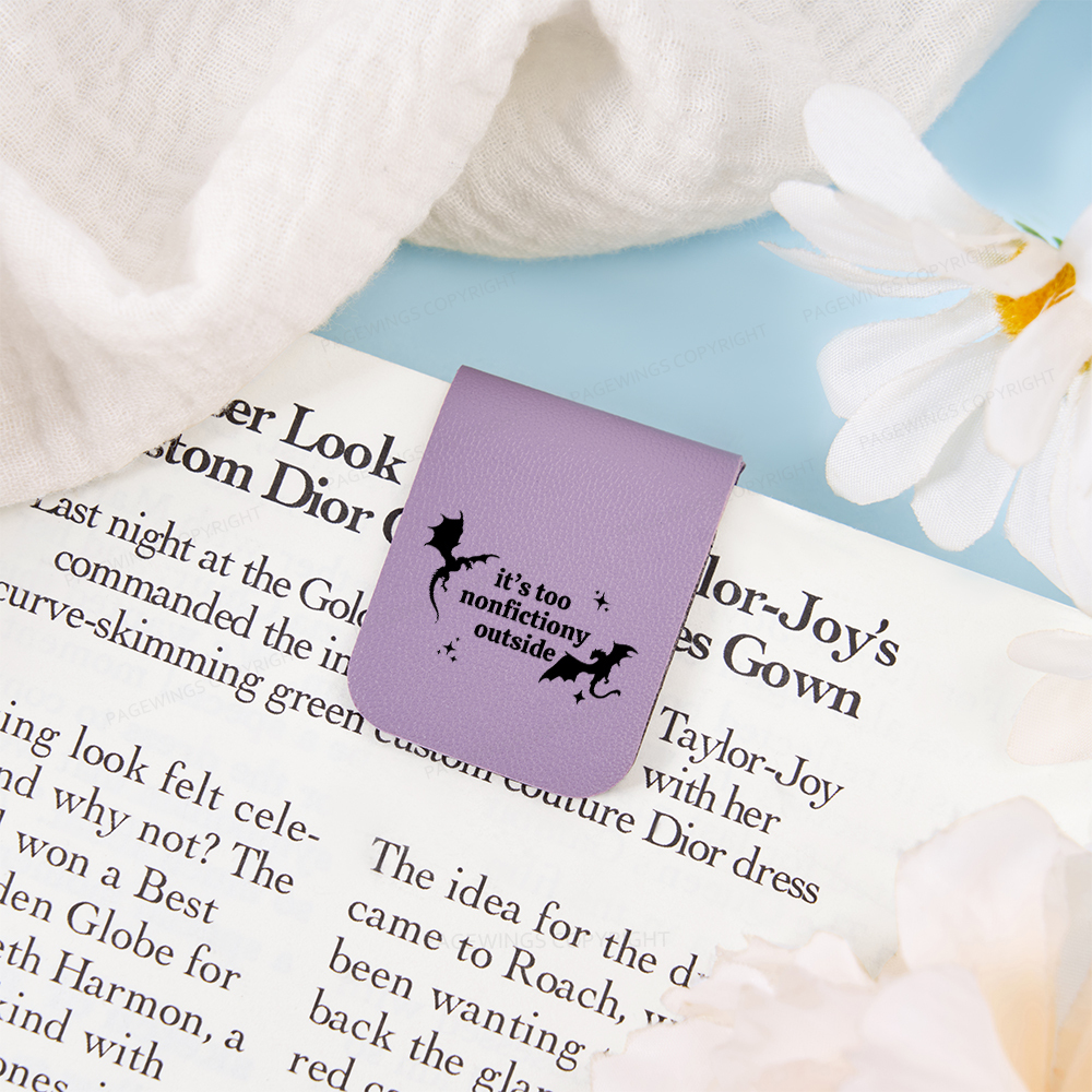 Pagewings It’s Too Nonfictiony Outside Magnetic Bookmark