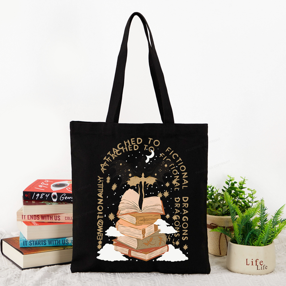Pagewing Fantasy Romance Reader Gift Romantacy Tote Bag
