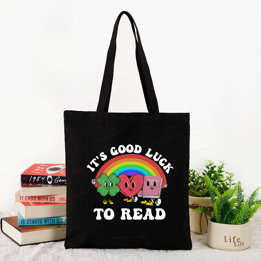 Pagewings St. Patrick's Day Librarian Tote Bag