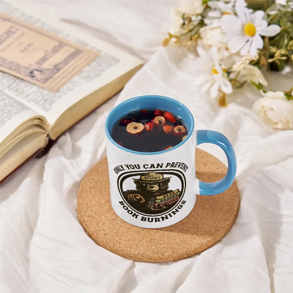 Pagewings Only You Can Prevent Book Burnings Mug