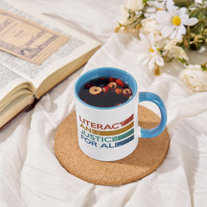 Pagewing Literacy and Justice For All Mug