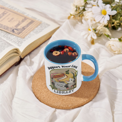 Pagewings Library Readers Make Leaders Jersey Short Sleeve Tee Mug