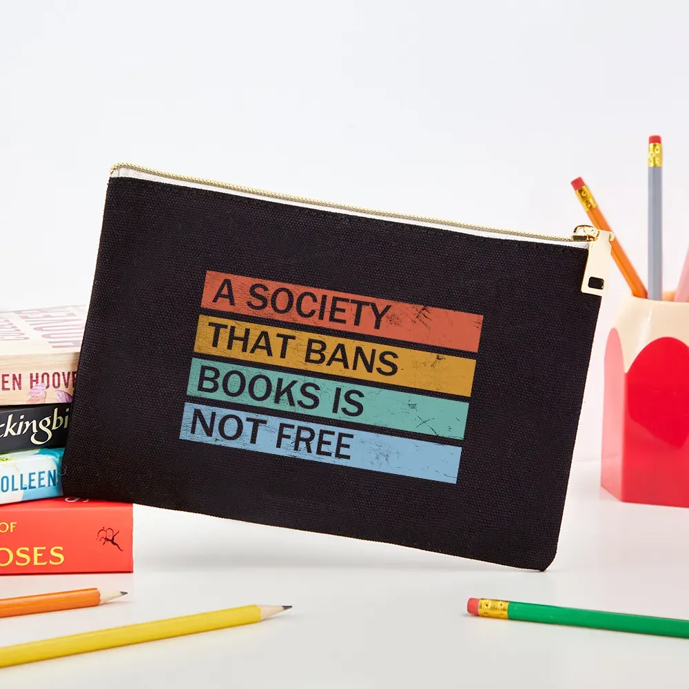 Pagewings Banned Books Shirt, Read Banned Books Pouch