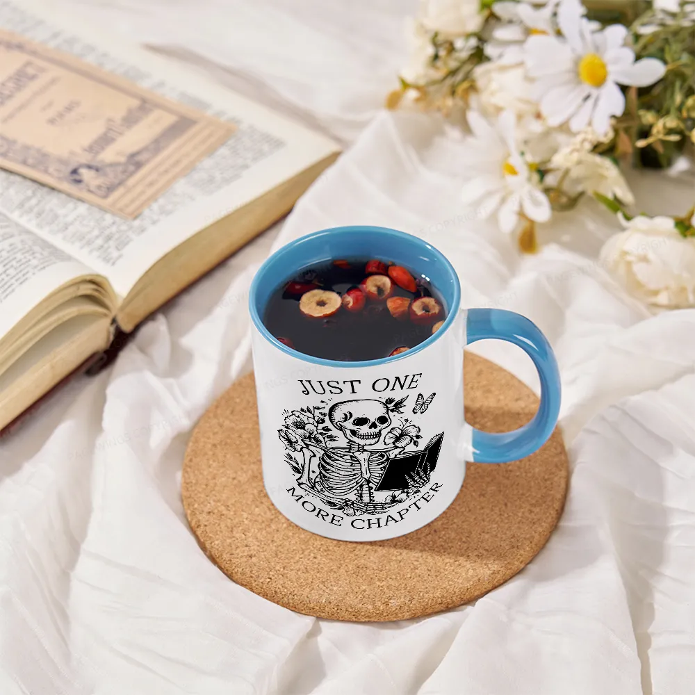 Pagewing One More Chapter Skeleton Unisex Tee Mug