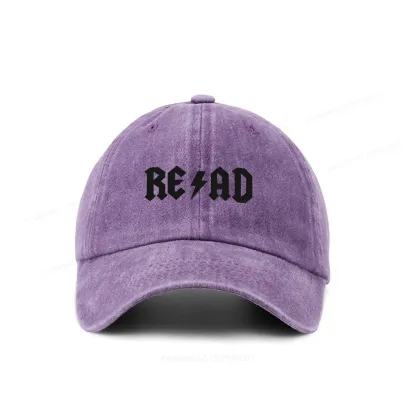 Pagewings Read Back In The Library "Rock And Roll" Washed Cap
