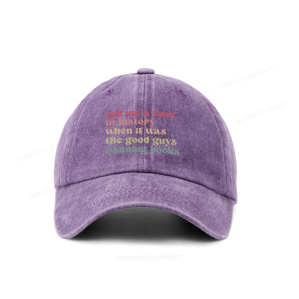 Pagewings Tell Me a Time in History Washed Cap