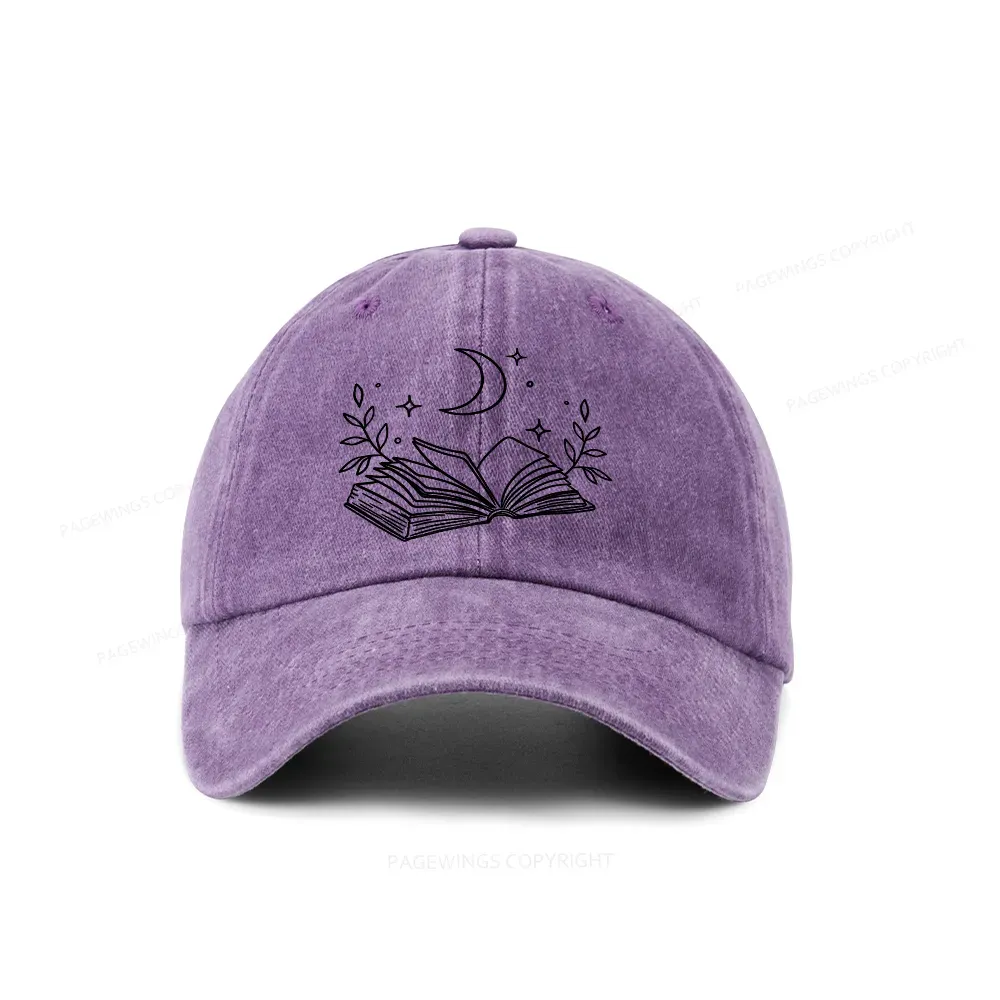 Pagewings Comfort Colors Read Books Be Kind Stay Weird Washed Cap
